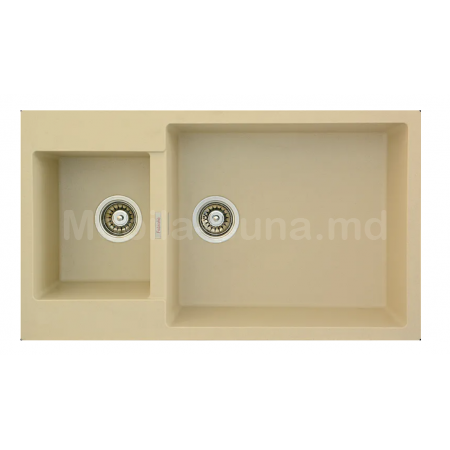 Кухонная мойка Fabiano Quadro 86x50x15 Cream